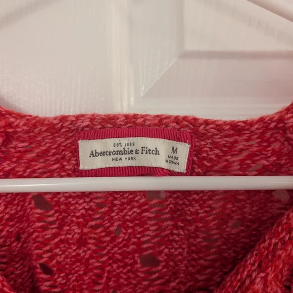 Vintage Abercrombie & Fitch Y2K V-neck Sweater Size Medium - Picture 2 of 4